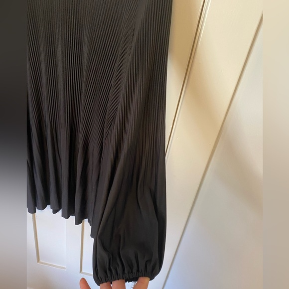 Vintage black pleated mini dress - Picture 3 of 5
